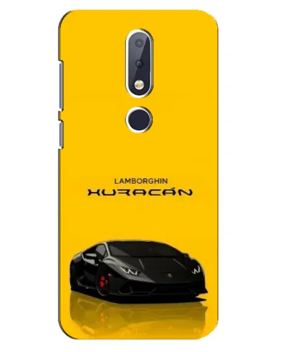 Чехол для Nokia 6.1 Plus с картинкой «Lamborghini Huracan черный»