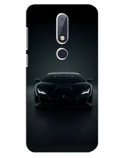 Чехол для Nokia 6.1 Plus с картинкой «Черный Lamborghini Aventador» Чехол для Nokia 6.1 Plus с картинкой «Черный Lamborghini Aventador»