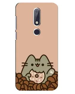 Чехол для Nokia 6.1 Plus с картинкой «Кофейный Пушин» Чехол для Nokia 6.1 Plus с картинкой «Кофейный Пушин»