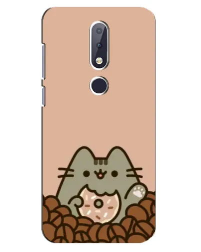 Чехол для Nokia 6.1 Plus с картинкой «Кофейный Пушин» Чехол для Nokia 6.1 Plus с картинкой «Кофейный Пушин»