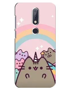 Чехол для Nokia 6.1 Plus с картинкой «Единорог Pusheen» Чехол для Nokia 6.1 Plus с картинкой «Единорог Pusheen»