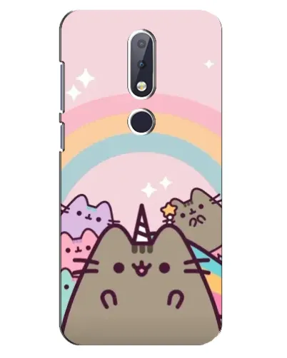 Чехол для Nokia 6.1 Plus с картинкой «Единорог Pusheen» Чехол для Nokia 6.1 Plus с картинкой «Единорог Pusheen»