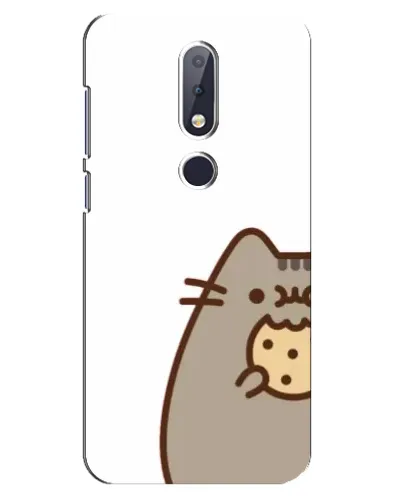 Чехол для Nokia 6.1 Plus с картинкой «Пушин с печеньем» Чехол для Nokia 6.1 Plus с картинкой «Пушин с печеньем»