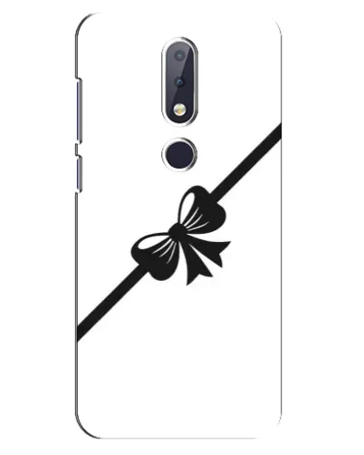 Чехол для Nokia 6.1 Plus с картинкой «Диагональный бант» Чехол для Nokia 6.1 Plus с картинкой «Диагональный бант»
