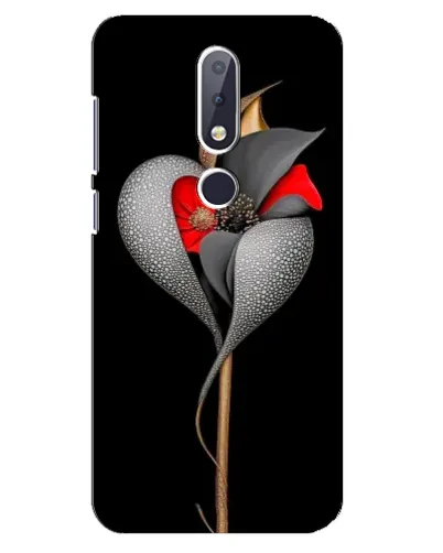 Чехол для Nokia 6.1 Plus с картинкой «Серебряный фантазийный цветок» Чехол для Nokia 6.1 Plus с картинкой «Серебряный фантазийный цветок»