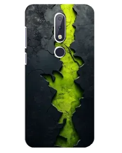 Чохол для Nokia 6.1 Plus з картинкою «Салатовий розлом скелі» Чохол для Nokia 6.1 Plus з картинкою «Салатовий розлом скелі»