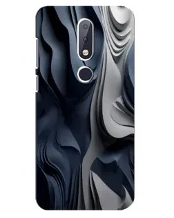 Чохол для Nokia 6.1 Plus з картинкою «Об'ємні сині складки» Чохол для Nokia 6.1 Plus з картинкою «Об'ємні сині складки»