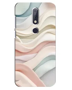 Чохол для Nokia 6.1 Plus з картинкою «Пастельні ніжні хвилі» Чохол для Nokia 6.1 Plus з картинкою «Пастельні ніжні хвилі»