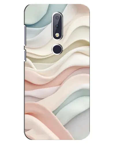 Чохол для Nokia 6.1 Plus з картинкою «Пастельні ніжні хвилі»