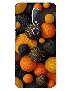 Чохол для Nokia 6.1 Plus з картинкою «Об'ємні помаранчеві сфери» Чохол для Nokia 6.1 Plus з картинкою «Об'ємні помаранчеві сфери»