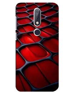 Чохол для Nokia 6.1 Plus з картинкою «Червона глянцева сітка» Чохол для Nokia 6.1 Plus з картинкою «Червона глянцева сітка»