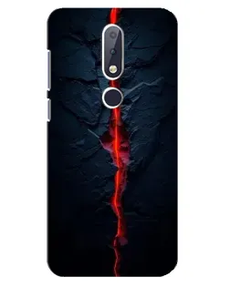 Чохол для Nokia 6.1 Plus з картинкою «Червона лавова тріщина» Чохол для Nokia 6.1 Plus з картинкою «Червона лавова тріщина»