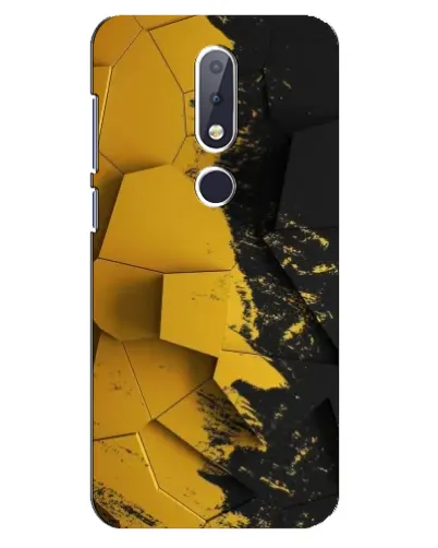 Чохол для Nokia 6.1 Plus з картинкою «Золоті уламки геометрії»