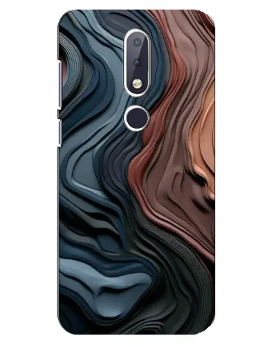 Чохол для Nokia 6.1 Plus з картинкою «Кольорові хвилі каньйону»