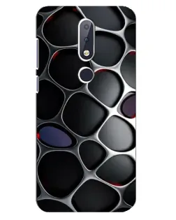 Чохол для Nokia 6.1 Plus з картинкою «Об'ємна темна решітка» Чохол для Nokia 6.1 Plus з картинкою «Об'ємна темна решітка»
