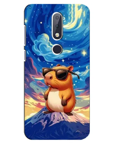 Чехол для Nokia 6.1 Plus с картинкой «Капибара Ван Гога» Чехол для Nokia 6.1 Plus с картинкой «Капибара Ван Гога»