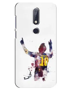 Чехол для Nokia 6.1 Plus с картинкой «Акварельный Месси Барселона» Чехол для Nokia 6.1 Plus с картинкой «Акварельный Месси Барселона»