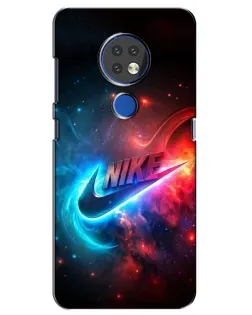 Чехол для Nokia 6.2 (2019) с картинкой «Огненный логотип Nike» Чехол для Nokia 6.2 (2019) с картинкой «Огненный логотип Nike»