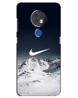 Чехол для Nokia 6.2 (2019) с картинкой «Nike — зимние горы» Чехол для Nokia 6.2 (2019) с картинкой «Nike — зимние горы»