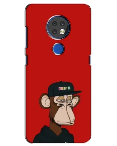 Чохол для Nokia 6.2 (2019) з картинкою «Bored Ape — червоний фон» Чохол для Nokia 6.2 (2019) з картинкою «Bored Ape — червоний фон»
