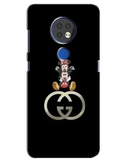 Чехол для Nokia 6.2 (2019) с картинкой «Минни Маус на лого»