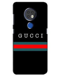 Чехол для Nokia 6.2 (2019) с картинкой «Gucci — красный пояс»