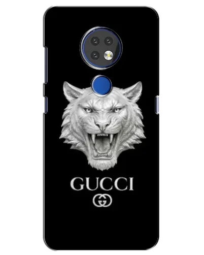 Чехол для Nokia 6.2 (2019) с картинкой «Gucci — серебряный лев» Чехол для Nokia 6.2 (2019) с картинкой «Gucci — серебряный лев»