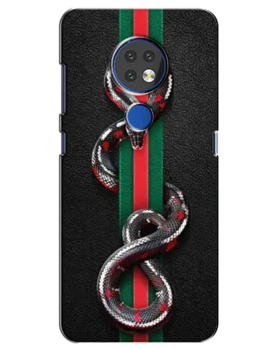 Чехол для Nokia 6.2 (2019) с картинкой «Gucci — змея на полосе» Чехол для Nokia 6.2 (2019) с картинкой «Gucci — змея на полосе»