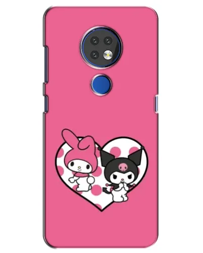Чехол для Nokia 6.2 (2019) с картинкой «Kuromi и My Melody» Чехол для Nokia 6.2 (2019) с картинкой «Kuromi и My Melody»