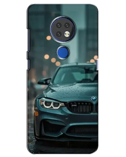 Чехол для Nokia 6.2 (2019) с картинкой «BMW в огнях города»