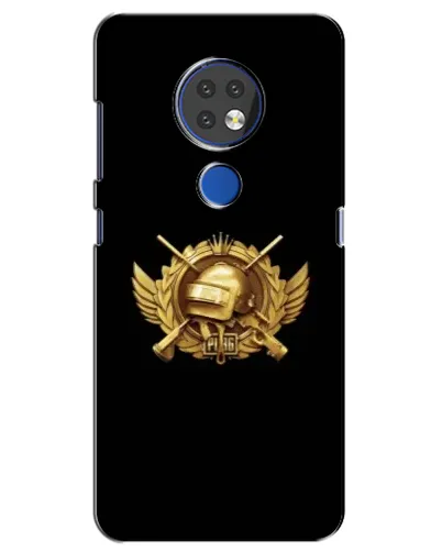 Чехол для Nokia 6.2 (2019) с картинкой «PUBG — оранжевый градиент»