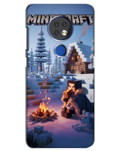 Чехол для Nokia 6.2 (2019) с картинкой «Зимний Minecraft» Чехол для Nokia 6.2 (2019) с картинкой «Зимний Minecraft»