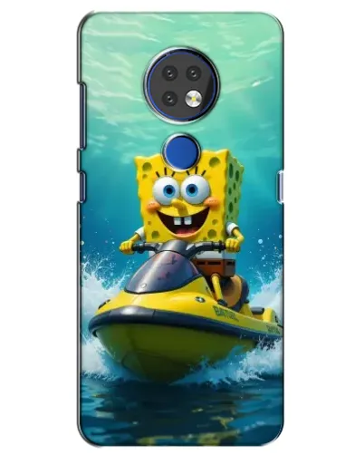 Чехол для Nokia 6.2 (2019) с картинкой «Спанч Боб на гидроцикле» Чехол для Nokia 6.2 (2019) с картинкой «Спанч Боб на гидроцикле»
