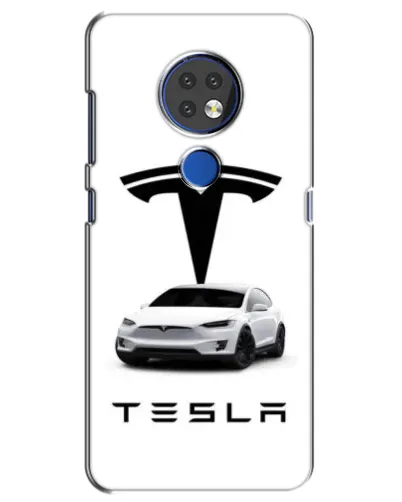 Чехол для Nokia 6.2 (2019) с картинкой «Tesla White Style»