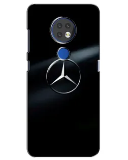 Чехол для Nokia 6.2 (2019) с картинкой «Mercedes на металле» Чехол для Nokia 6.2 (2019) с картинкой «Mercedes на металле»