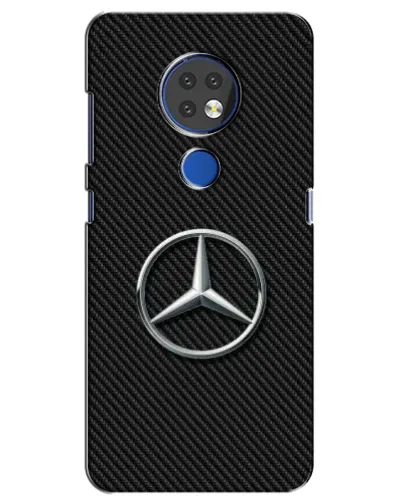 Чехол для Nokia 6.2 (2019) с картинкой «Карбоновый Mercedes стиль» Чехол для Nokia 6.2 (2019) с картинкой «Карбоновый Mercedes стиль»