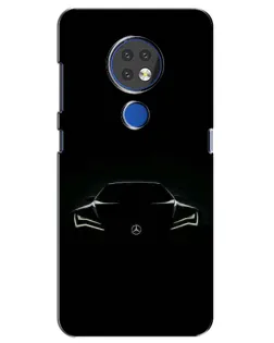 Чехол для Nokia 6.2 (2019) с картинкой «Mercedes — силуэт авто» Чехол для Nokia 6.2 (2019) с картинкой «Mercedes — силуэт авто»