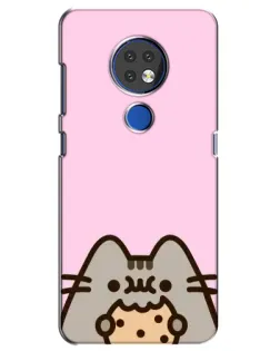 Чохол для Nokia 6.2 (2019) з картинкою «Pusheen та печиво» Чохол для Nokia 6.2 (2019) з картинкою «Pusheen та печиво»