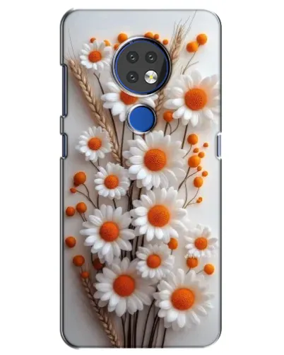 Чехол для Nokia 6.2 (2019) с картинкой «Белые сухоцветы» Чехол для Nokia 6.2 (2019) с картинкой «Белые сухоцветы»
