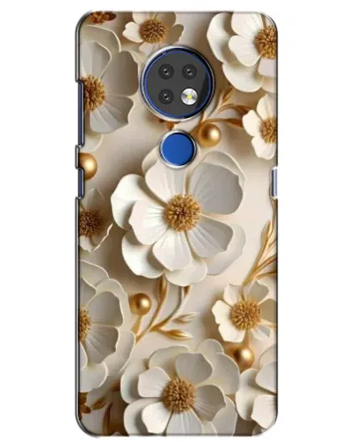 Чехол для Nokia 6.2 (2019) с картинкой «Белие бумажние цвети» Чехол для Nokia 6.2 (2019) с картинкой «Белие бумажние цвети»