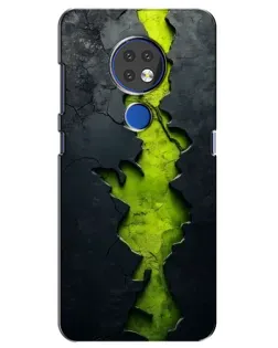 Чехол для Nokia 6.2 (2019) с картинкой «Салатовый разлом скалы» Чехол для Nokia 6.2 (2019) с картинкой «Салатовый разлом скалы»