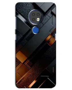 Чехол для Nokia 6.2 (2019) с картинкой «Черные геометрические блоки» Чехол для Nokia 6.2 (2019) с картинкой «Черные геометрические блоки»