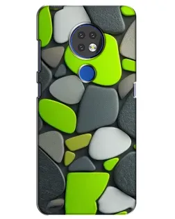 Чехол для Nokia 6.2 (2019) с картинкой «Яркая неоновая галька» Чехол для Nokia 6.2 (2019) с картинкой «Яркая неоновая галька»