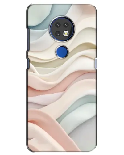 Чехол для Nokia 6.2 (2019) с картинкой «Пастельные нежные волны» Чехол для Nokia 6.2 (2019) с картинкой «Пастельные нежные волны»