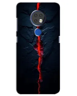 Чехол для Nokia 6.2 (2019) с картинкой «Kрасная лавовая трещина» Чехол для Nokia 6.2 (2019) с картинкой «Kрасная лавовая трещина»