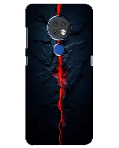 Чехол для Nokia 6.2 (2019) с картинкой «Kрасная лавовая трещина» Чехол для Nokia 6.2 (2019) с картинкой «Kрасная лавовая трещина»
