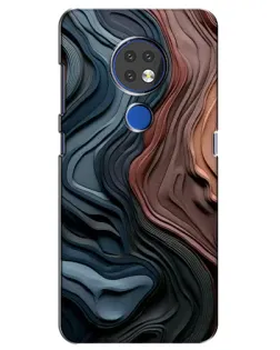 Чехол для Nokia 6.2 (2019) с картинкой «Цветные волны каньона» Чехол для Nokia 6.2 (2019) с картинкой «Цветные волны каньона»