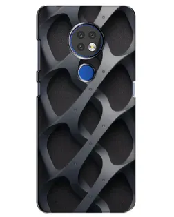 Чехол для Nokia 6.2 (2019) с картинкой «Объемное серое плетение» Чехол для Nokia 6.2 (2019) с картинкой «Объемное серое плетение»