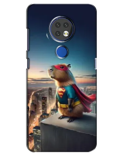 Чехол для Nokia 6.2 (2019) с картинкой «Капи-мен супергерой»