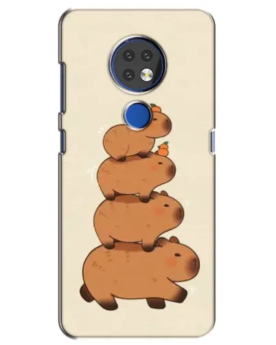 Чехол для Nokia 6.2 (2019) с картинкой «Башня из капибар»